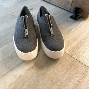 Vince Warner Flannel Platform Sneakers